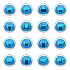 Blue Icons - Mobile Devices