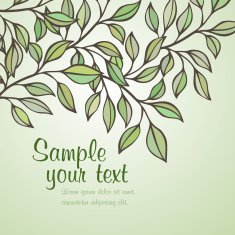 Spring Tree Branch Vector Illustration N3