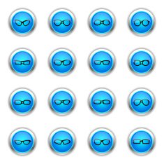 Blue Icons - Glasses N2