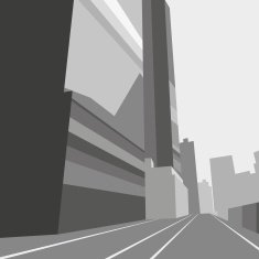 Hand drawn cityscape vector illustration N5