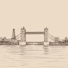 London bridge hand drawn vector illustration N8