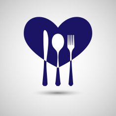 Cutlery with heart