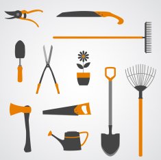 Garden tools icons N3