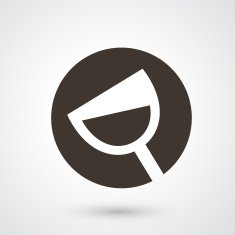 wineglass icon vector