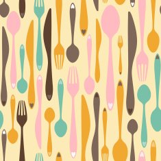 Abstract Cutlery Seamless Tile N2