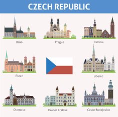 Czech republic Symbols of cities N2