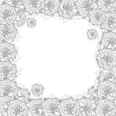 Flower lace frame