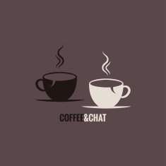 coffee cup chat concept background N2
