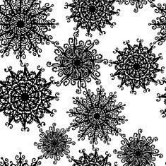 seamless pattern with snowflakes N30