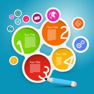 Four Steps Circle Infographics
