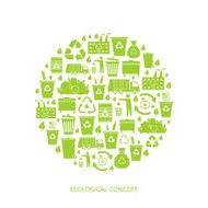 Recycling garbage icons N4