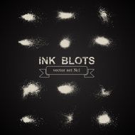 Ink blots on black