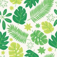 Seamless pattern with tropic leaves Perfect for wallpapers wrapping papers