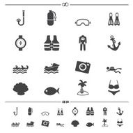 Summer Icons vector eps10 N3