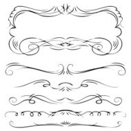 Set of vintage vector dividers N38