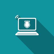 Internet security icon Vector Illustration