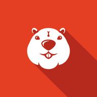 Beaver head icon Vector Illustration