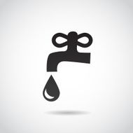 Tap icon isolated on white background