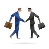 Abstract business men vector illustration