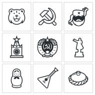 Russia icons Vector Illustration N2