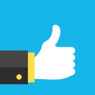 Like icon Social network like illustration concept