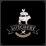 Retro Styled Butchery Label Template N2