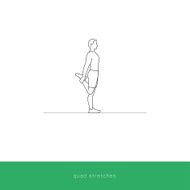 Fitness Icon Workout - quad stretches