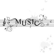 Typography music banner