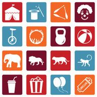 Vector Set of Circus Icons N22