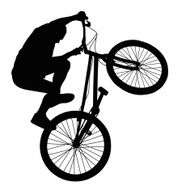 Biker vector silhouette N3