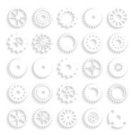Set of gear wheels isolated on a background