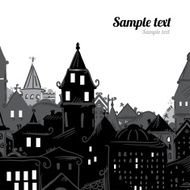 Panorama of the city cartoon illustration N2