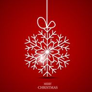 Christmas Snowflakes Background Vector Illustration N50