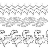 Set borders baroque