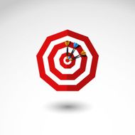 Darts Game Dashboard flat vector icon