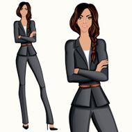 Business style attractive confident woman N2