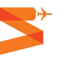 orange airplane icon