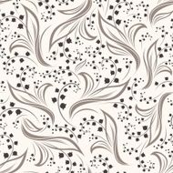 Seamless pattern with lily of the valley flowers Vector illustration