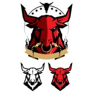 Bull head mascot