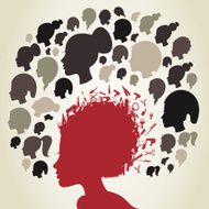 Hairdress girl head N4
