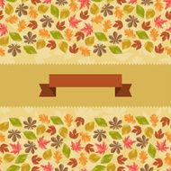 Seamless pattern with autumn leaves N45