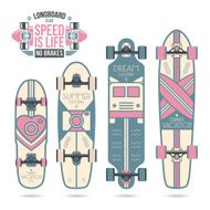 Trendy print on a longboard N3