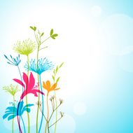 Graphic Flowers Background N2