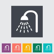 Shower flat icon