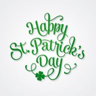 Typographic Saint Patrick&#039;s Day Greeting Card N6