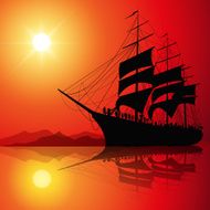 Sailing at sunset N2