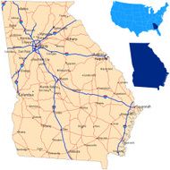 Georgia road map