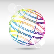 Abstract background with a film strip Vector Eps 10 N4