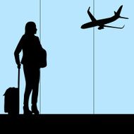 woman in airport