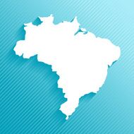 Paper map of Brazil N2